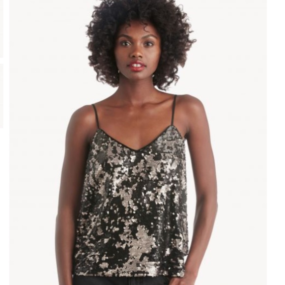 NWT 1.State Ombre Sequin Moody Hues cami top Small - Picture 1 of 4